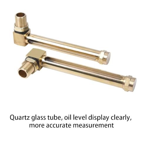 Jauge de niveau de liquide en laiton durable de forme en L