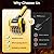 Electric Grill Brush, Grill Cleaner with LED Light, with 800 RPM Motor, 304 Removable Stainless Steel Brush Head, Cordless & Type-C Rechargeable for BBQ, Heavy Duty Grill Cleaning Tool (Black Yellow)