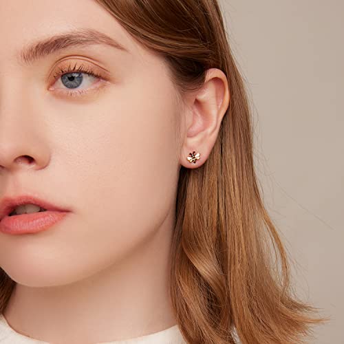 925 Sterling Silver Animal Stud Earrings Hypoallergenic for Girls Bee Cat Dog Paw Earrings Hypoallergenic Tiny Lightweight Earring for Women Girls…4