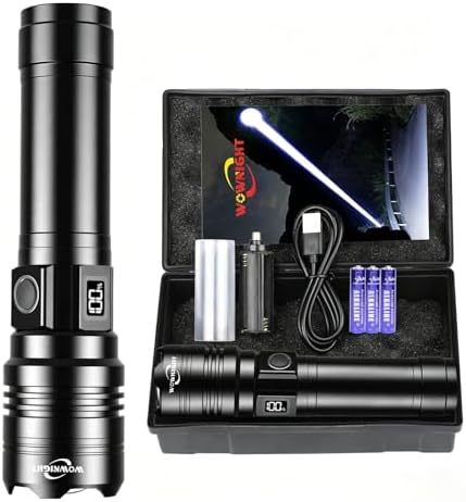 Torches LED Super Bright Rechargeable, Flashlight 500000 Lumens, ...