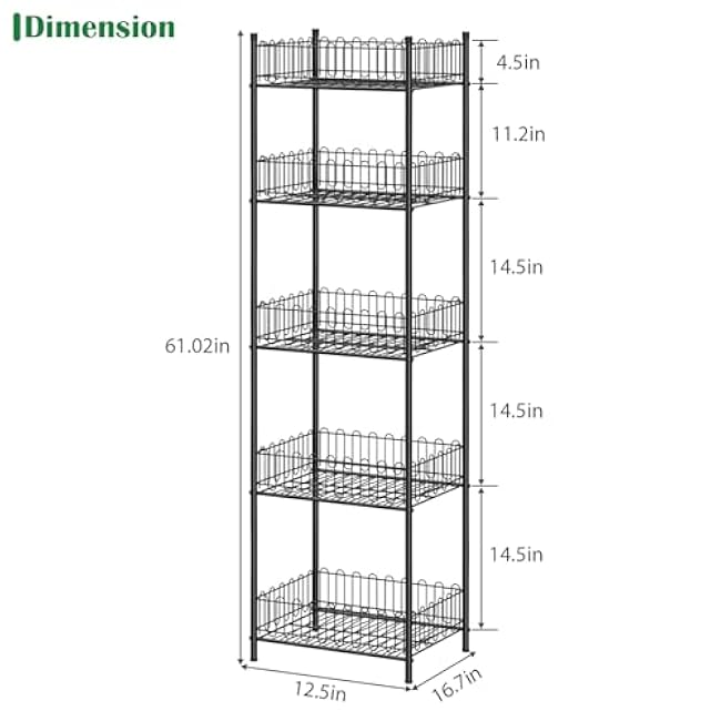 Freestanding 5 Tier Soda Can Organizer Water Bottle Organizer