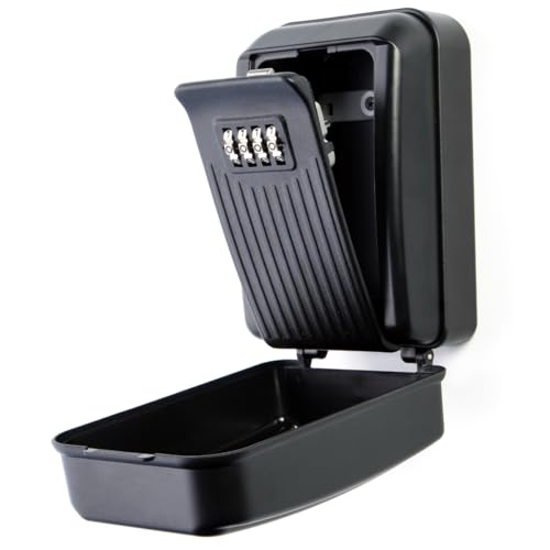 Rhino Lock Secure Key PLUS Combination Safe, Outdoor Heavy Duty Wall Mounted Security Key Safe