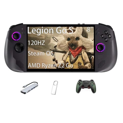 Lenovo Legion Go S Gaming Handheld Consoles, Steam OS, 16GB RAM, 1TB SSD, 8' 120Hz IPS LCD Touch Screen, AMD Ryzen Z2 Go, with GSF Kit