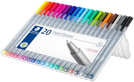 Staedtler 334SB20 Triplus Fineliner Pen (20 Color Pack)