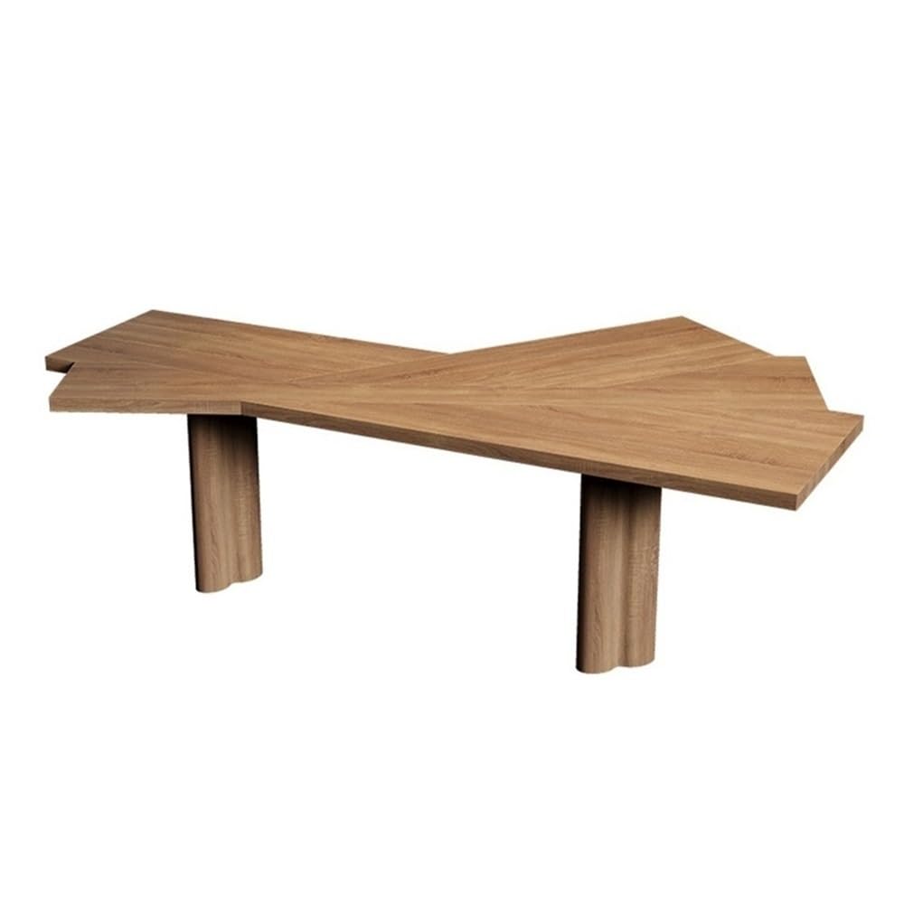 Table Bureau Minimaliste en Bois Massif avec Cadre Stable(XL)