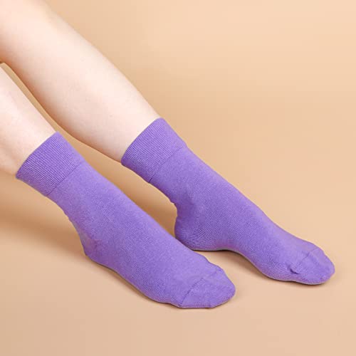 Image of FGZ Women Thin Cotton Socks Soft Cozy Socks Cute Ankle Crew Socks 5 Pairs