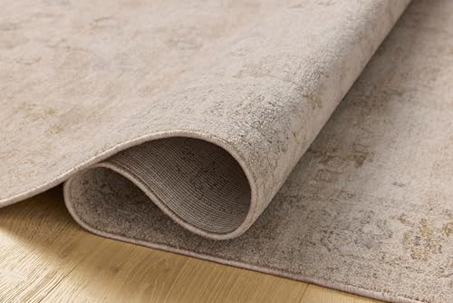 Image of Loloi Chris Loves Julia Louisa Oatmeal /Stone 9'-6 inch x 13'-1 inch Area Rug