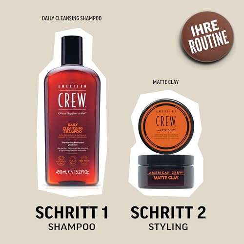 6. Bild von AMERICAN CREW – Matte Clay, 85 g, Stylingclay für Männer, Haarprodukt mit mittlerem bis starkem Halt, Stylingprodukt für optimale Formbarkeit, Struktur & leichten Glanz