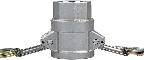 Miniatura 3 de 2 piezas de aluminio Camlock (1 pulgada D) accesorios de manguera de leva y ranura, accesorios de bloqueo de leva, acoplador hembra x rosca NPT