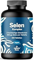 Selen hochdosiert 3-Fach-Komplex - 400 Tabletten - 200µg Selen aus drei Quellen (Selenhefe, Selenmethionin, Natriumselenit) - vegan & produziert in Deutschland