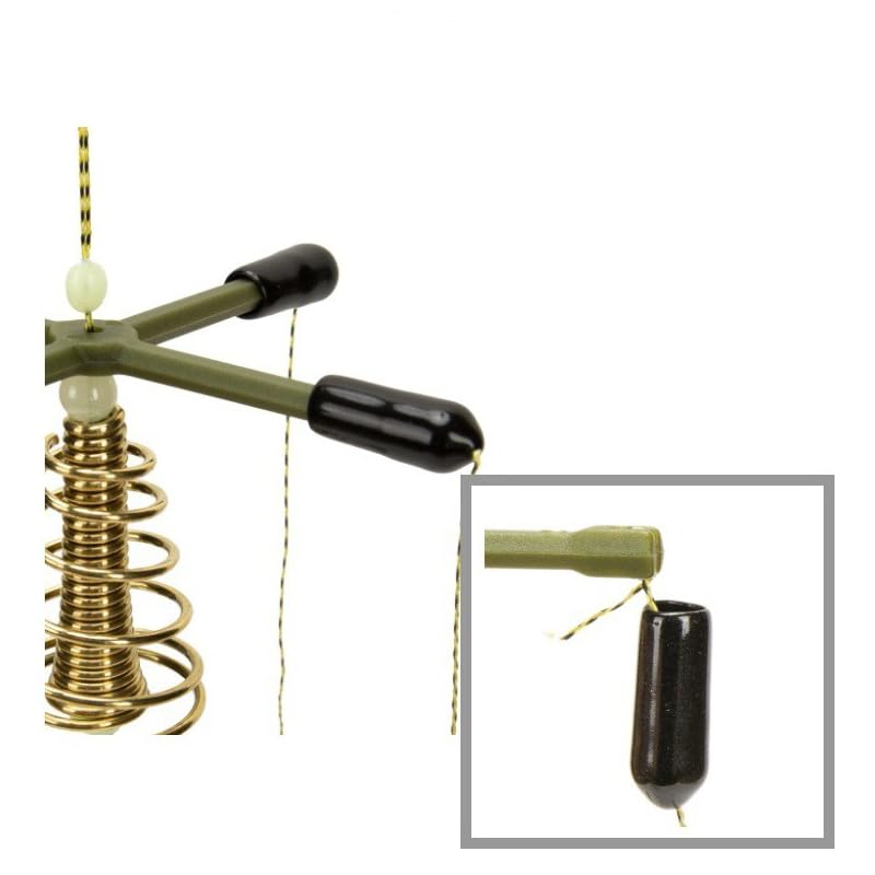 Kit de anzuelo balanceado 4 puntas ABS para pesca en lago miniatura 5
