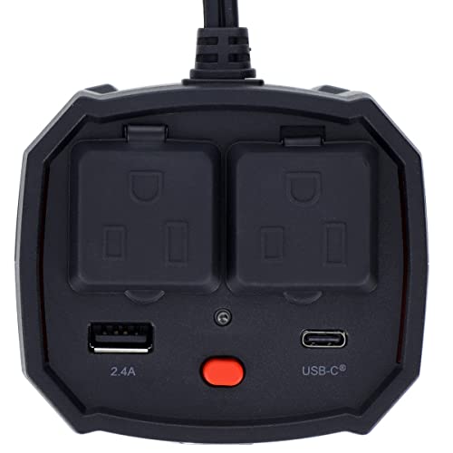 Cummins CMN120C 120 Watt Cupholder Inverter with Dual AC Outlets DC to AC Car Inverter 12v to 110v