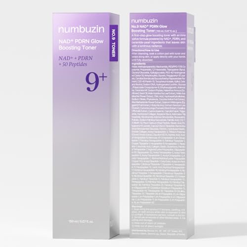 numbuzin No.9 Glow Essence Toner mit NAD+ & PDRN – Feuchtigkeitsspendende Anti-Aging Pflege für straffere, glatte Haut | Korean Skincare | 150 ml (5.07 fl. oz.)