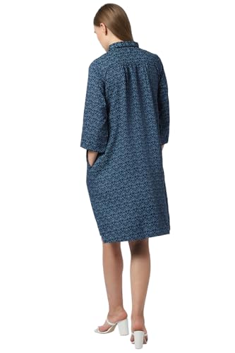 Image of Van Heusen Women's Cotton Blend A-Line Knee-Length Dress