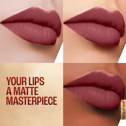 Image of LAKME LAKM Lakme Powerplay Priming Matte Lipstick, Smooth Finish, Lightweight Smudgeproof, Lasts 16hrs, Hydrates Lips, Rosy Sunday, 3.6g (Pack of 2)