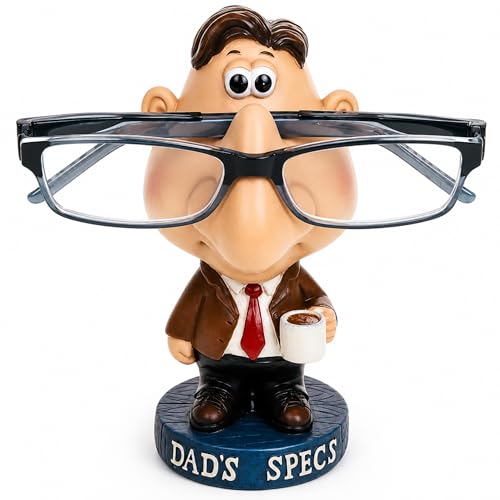 Glasses Holder For Dad Specs Funny Glasses Stand And Novelty Specs Holder For Dads On Birthdays Or Christmas.