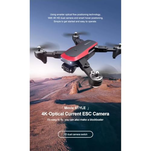 Image of DYOMNIZY S8000 Pro Drone with 4K Dual Camera | Foldable RC Drone with WiFi FPV, Altitude Hold, Headless Mode, Visual Positioning & Auto Return