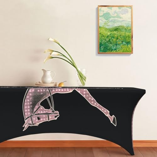 Nappe de dressage élasthanne extensible table rectangulaire universelle - 7