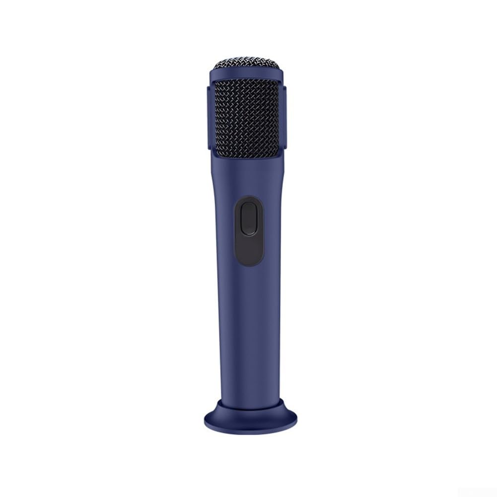 Coque en silicone pour microphone sans fil PartyBox - Protection anti-roulement et élégante - Housse antichoc pour microphone à tige - Bleu (noir)