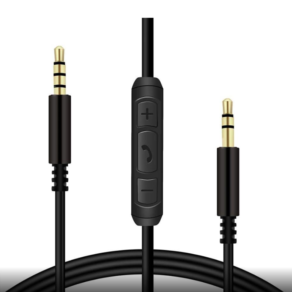 3.5mm Replacement Audio Cable for Sony WH-1000XM5/XM4/XM3/XM2?WH-XB910N/900N/700?WH-CH910N/710N/720N/700N/H900N?MDR-XB950B1/XB950BT/XB950N1/1000X/100AAP/10R/10RNC/1A with in-line Mic&Volume Control