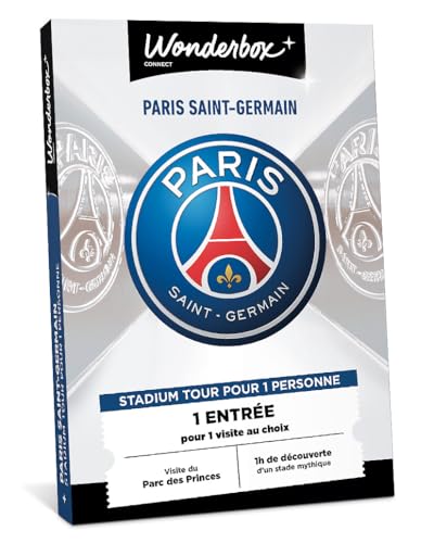 Wonderbox Connect - Coffret Cadeau - PSG Stadium Tour - 1 Personne - 1 entrée pour Une Visite du Stade Mythique et du musée - Parc des Princes - Validité 27...