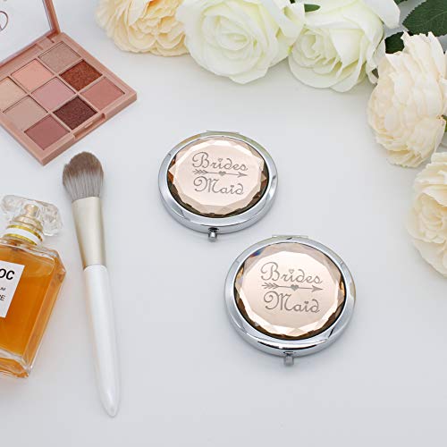 Espejo compacto para maquillaje pack de 2 champagne miniatura 5