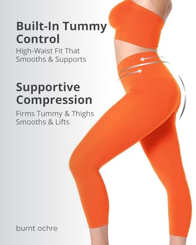 Image of SlimMe High Waisted Shapewear Leggings, Tummy Control Compression