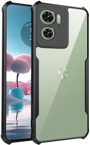 WBWONE Cover per Xiaomi Poco X6 Pro, TPU Silicone e PC Antiurto Custodia con Girevole Anello, Traslucido Glassato Anti-impronta Protettiva Case, Rosso