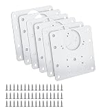 Cabinet Hinges Repair Plates, Stainless Steel Kitchen Cabinet Door Hinge Fixing Plates Bracket Kit,