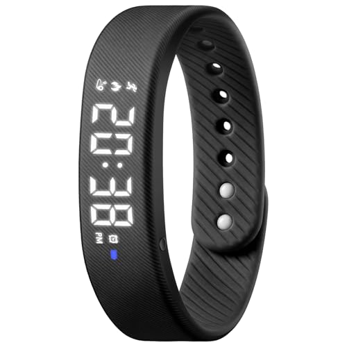 Timever Digitaluhr Kinder Mädchen Jungen mit Schrittzähler,3 Alarme,Stoppuhr, Licht,Datum-Sport Armbanduhr ohne App und Handy mit Silikonarmband