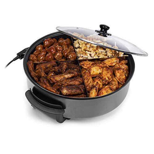 Tristar Multifunctional Grill Pan XXL - 7.5 L, 40 cm Diameter, Adjustable Thermostat, Up to 250 °C, Non-Stick Coating, 1500 Watt, PZ-9145 - Image 5
