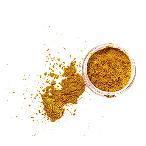 Classic Gold Mica Powder | Skin Safe, Fine Pigment Powder for Epoxy Resin, Body Butter, Lip Gloss, Candle Color Dye, Soap Colorant & Slime Pigment Dust — 0.42oz (12g)
