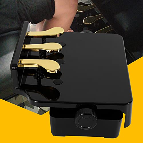YUNRUX Piano Pedaal Extender Bank voor kinderen - pedaalverlenging in hoogte verstelbaar met 3 pedalen - leshulp accessoire zwart - Image 5