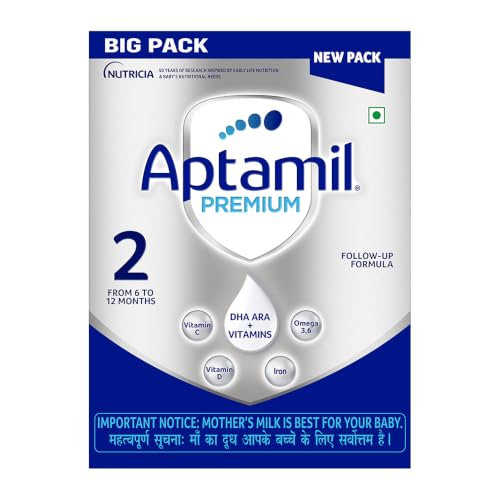 Image of Aptamil Premium Infant Formula for Babies - Stage 2 (6-12 Months) -With DHA ARA - 1.2 kg - Bag-In-Box Pack
