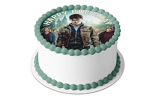 7.5 Inch Edible Cake Toppers – Harry Potter Themed Birthday Party Collection of Edible Cake Decorations