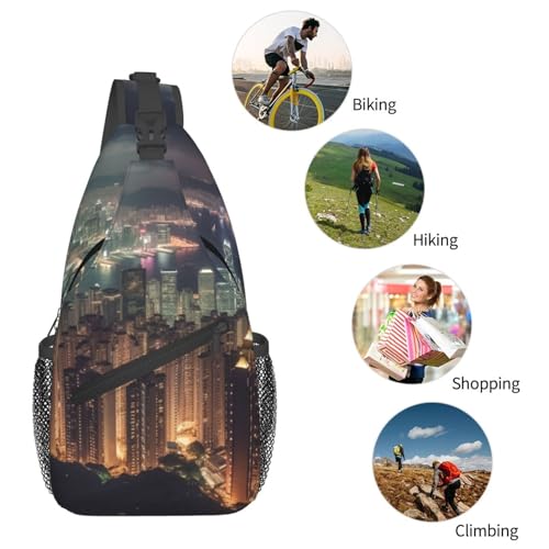Bolso Cross Chest para Hombre Mochila Diagonal de Hombro miniatura 6