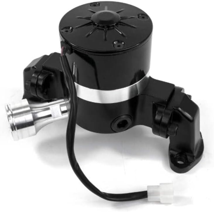 Top Street Performance HC8010BK Black Powder Coat Finish Aluminum Electric Water Pump