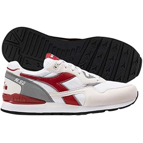 Diadora Men's #92 Gymnastics Shoe, White Chili Pepper, 11 UK Cover