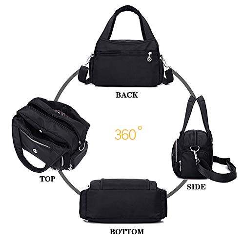 MINTEGRA Crossbody Bag for Women Waterproof Handbag Multi-Pocket Nylon Travel Shoulder Purse2