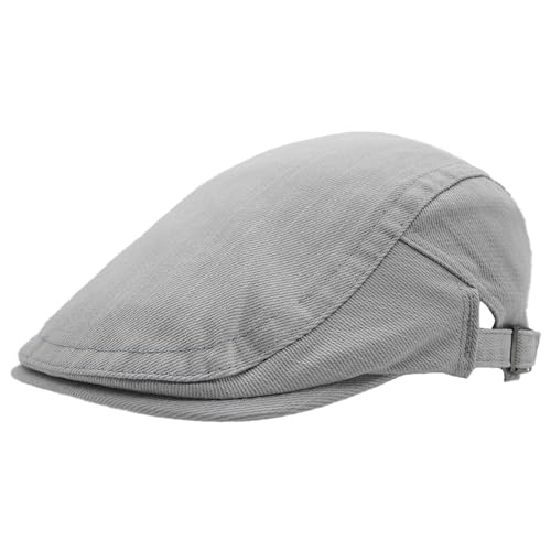 KeepSa Algodón Ajustable Boinas Hombre Gorras Plana Vintage Sombreros Verano Transpirable Gorras Planas Gorras Trucker 56 59CM