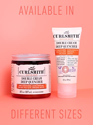 Curlsmith - Double Cream Deep Quencher - Vegan Moisturising Deep Conditioner For Ultra Dry, Wavy, Curly Or Coily Hair (8Oz) #TOP3
