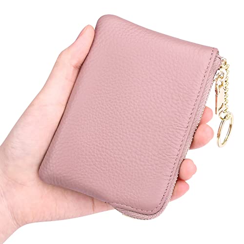 Sendefn Coin Purse For Women, Genuine Leather Coin Purse Key Chain For Women, Coin Pouch Change Purse #TOP3