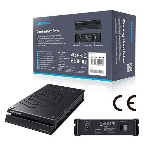 GRAUGEAR Disco duro externo de 8 TB en carcasa de aluminio para Playstation, diseño de disco duro formateado para PS4 y PS5, 8TB HDD de 3,5 pulgadas - imagen 12