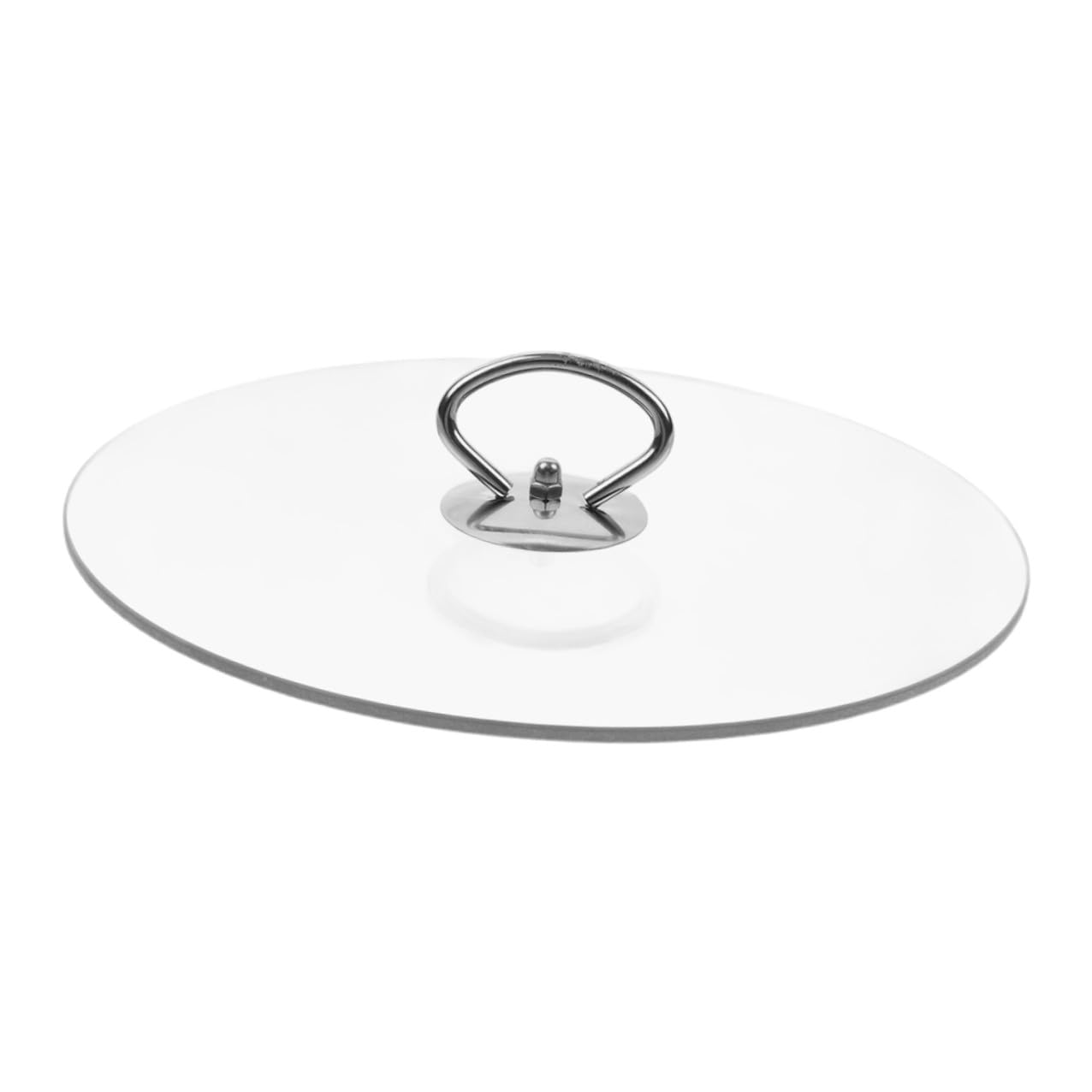 Homoyoyo Tapa de Vidrio Templado para Sartén y Olla de Cocina, Redonda y Plana, Borde de Acero Inoxidable, Adecuado para Conservación y Uso en Cocina