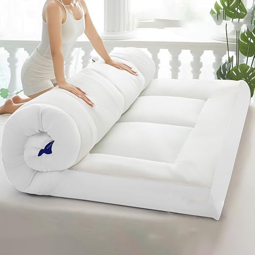 Colchón tipo futón suave y transpirable plegable para estudiantes, 150 x 200 x 10 cm, ideal para sofá cama, solución cómoda para dormir para espacios pequeños.