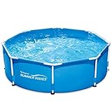 Especialmente fácil de limpiar: para limpiar la piscina, utiliza la bomba con limpiador de cartucho incluido. Renueva los cartuchos con regularidad y utiliza un kit de mantenimiento. Cuando no esté en uso, protégela con una lona para una larga vida útil