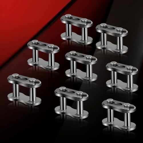Image of 8 Pcs 420 Chain Master Roller Connector Links Chain Master Link Motorcycle Pocket Bike Chain Cross Master Link Connector Replacement Dirt Bike Motorcycle Parts Mini Bike Go Kart Parts
