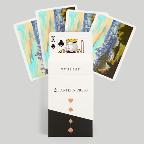 Baraja de Póker con paisaje de Seattle, 52 cartas miniatura 6
