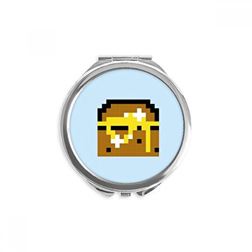 Miroir de poche à la main pixel pour corriger votre maquillage discrètement partout