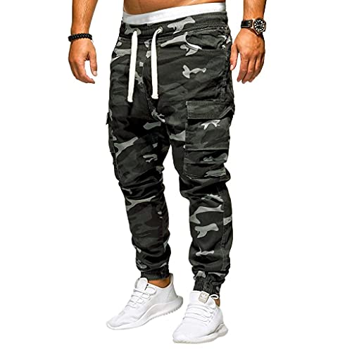Pantalones deportivos casuales estilo camuflaje para hombre miniatura 1